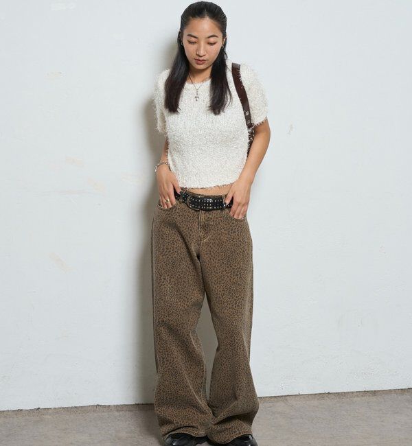  「アソート柄ローライズデニム」|デニム|