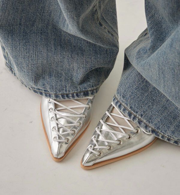  「レースアップアイレットミュール」|ロングブーツ|