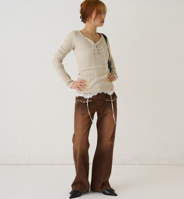  「スタースタッズフレアデニム」|デニム|