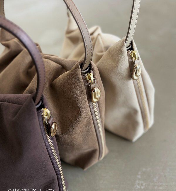  「【LE'MAGE&times;gemeilコラボ】スエードワンハンドルバッグ」|トートバッグ|