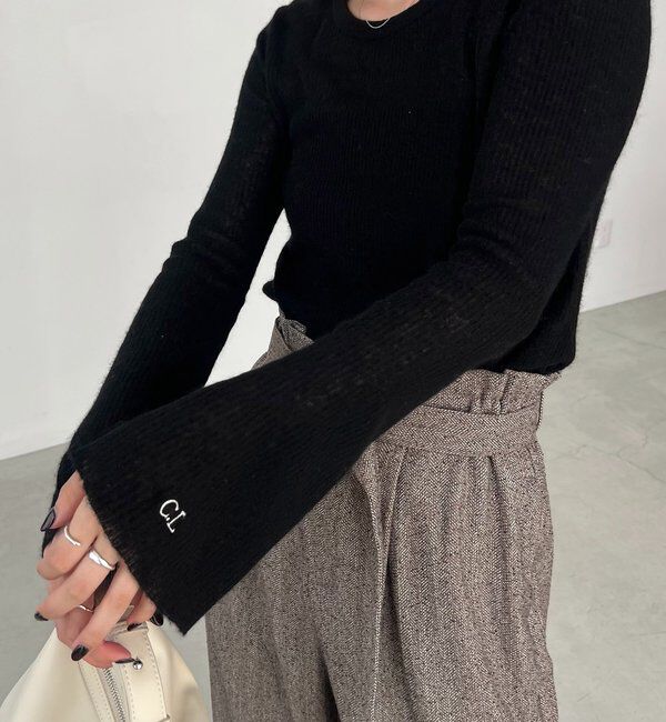  「〈C.L〉カシミアウールフレアスリーブニット」|ニット・セーター|
