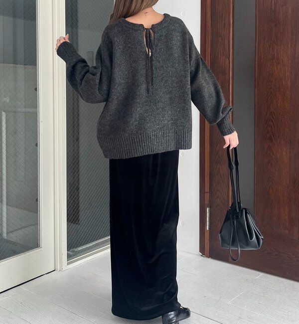  「【低身長サイズあり】ベロアIラインスカート」|スカート|