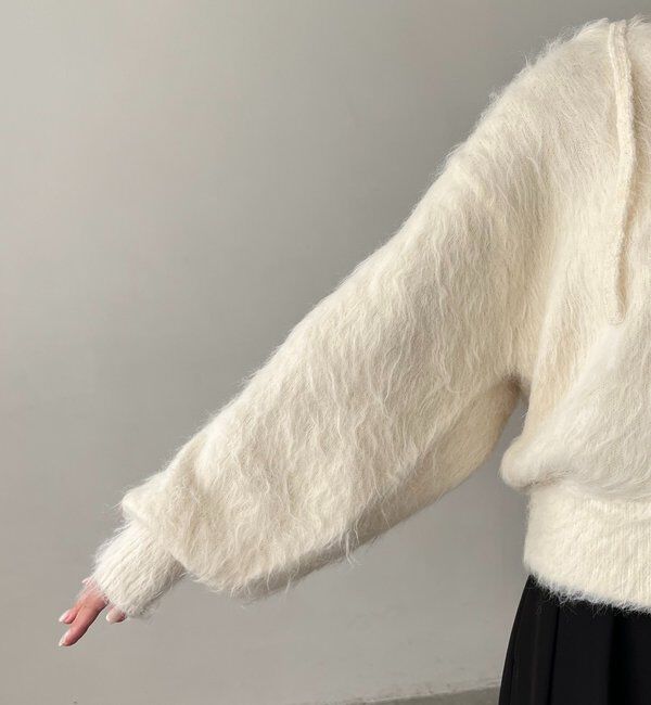  「シャギーニットフーディ」|ニット・セーター|