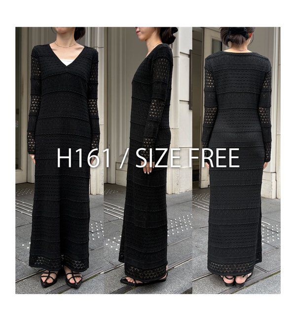  「【安心感のある裏地付き】深Vレースワンピース」|ワンピース|