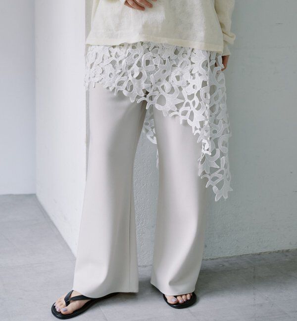  「ダブルクロスワイドパンツ」|チノ|