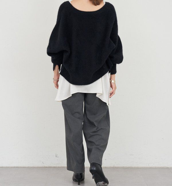  「ファーウールタイ付きカーディガン」|カーディガン|