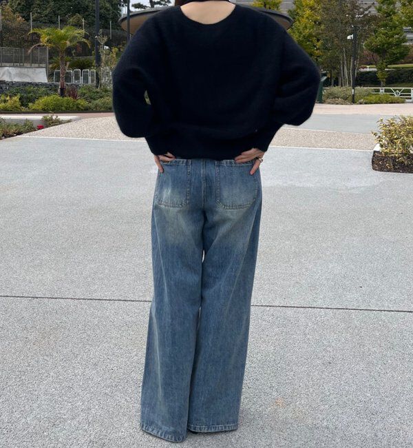  「ファーウールタイ付きカーディガン」|カーディガン|