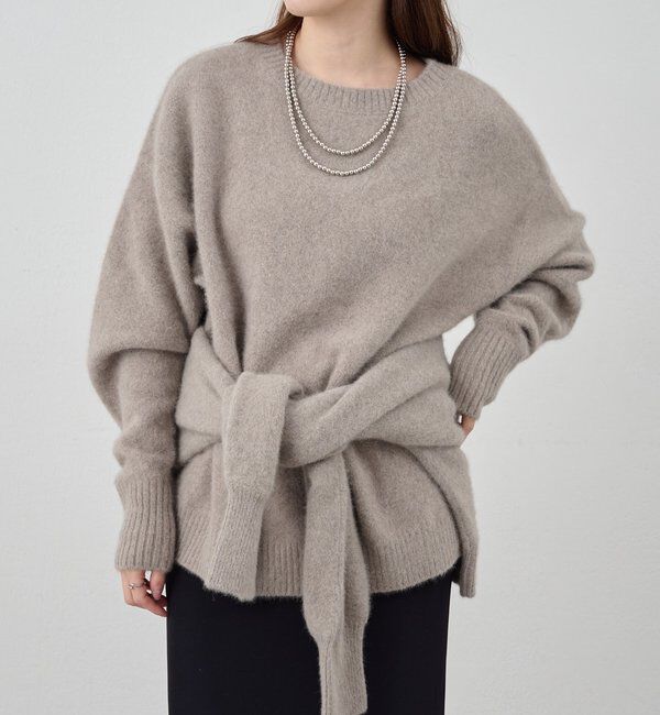  「ファーウールクルーネックニット」|ニット・セーター|