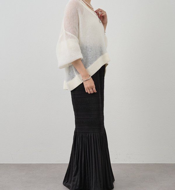  「レイヤードシアーニット」|ニット・セーター|