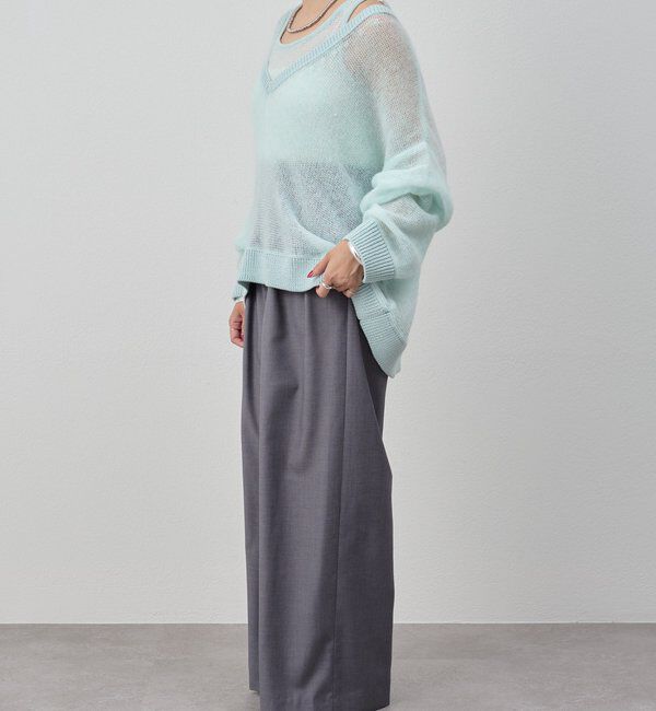  「レイヤードシアーニット」|ニット・セーター|