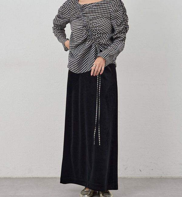  「ベロアタイトスカート」|スカート|