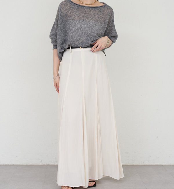  「《インフルエンサー@kanako_ikiコラボ》シアーウールプルオーバー」|ニット・セーター|