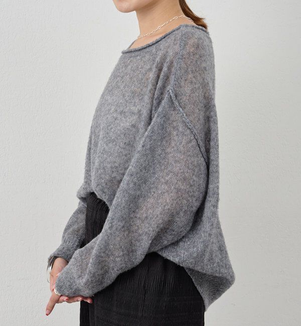  「《インフルエンサー@kanako_ikiコラボ》シアーウールプルオーバー」|ニット・セーター|