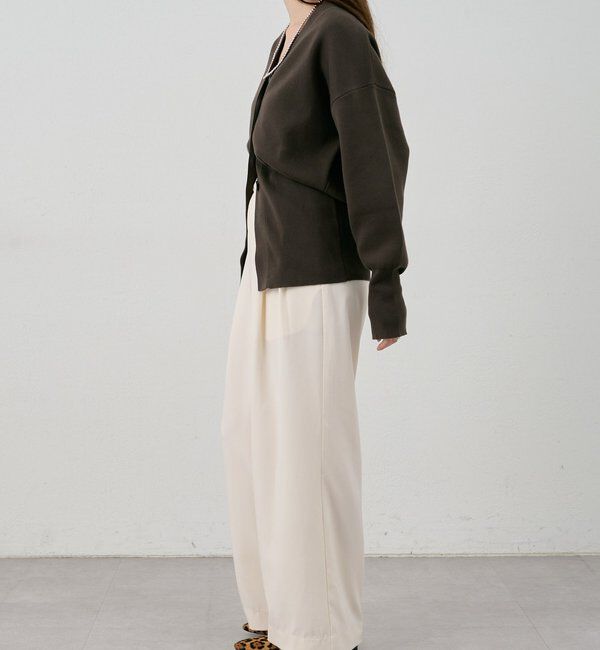  「ダブルタックワイドパンツ」|チノ|