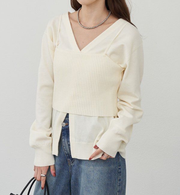  「ビスチェセットカーディガン」|カーディガン|