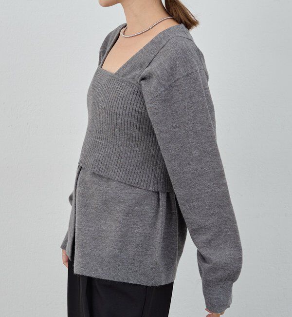  「ビスチェセットカーディガン」|カーディガン|