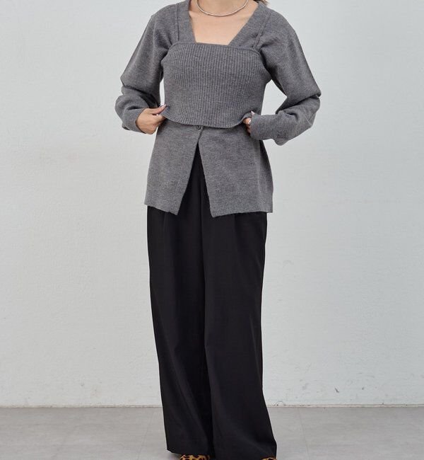  「ビスチェセットカーディガン」|カーディガン|