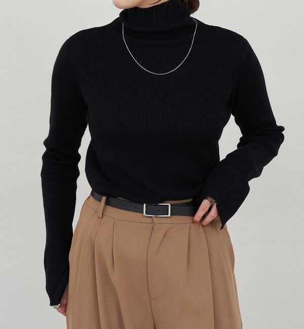  「ハイネックリブニット」|ニット・セーター|