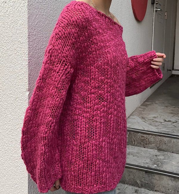  「テクスチャーオーバーニット」|パーカー|