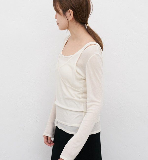  「ビスチェレイヤードカットソー」|Tシャツ・カットソー|