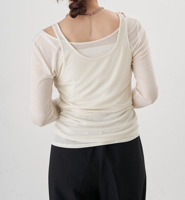  「ビスチェレイヤードカットソー」|Tシャツ・カットソー|