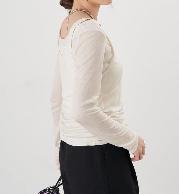  「ビスチェレイヤードカットソー」|Tシャツ・カットソー|