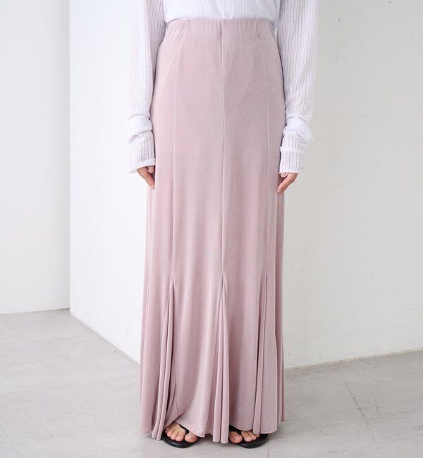  「【再入荷】シアーリブフレアースカート」|スカート|