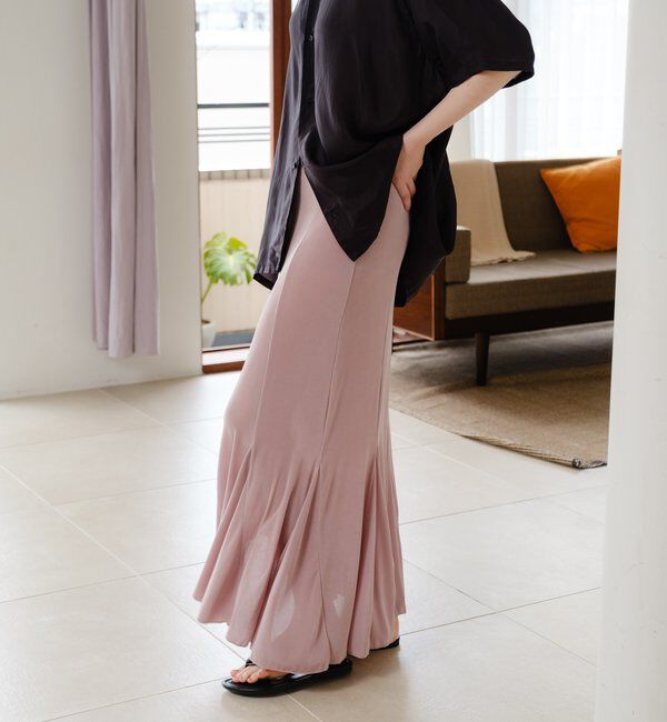  「【再入荷】シアーリブフレアースカート」|スカート|