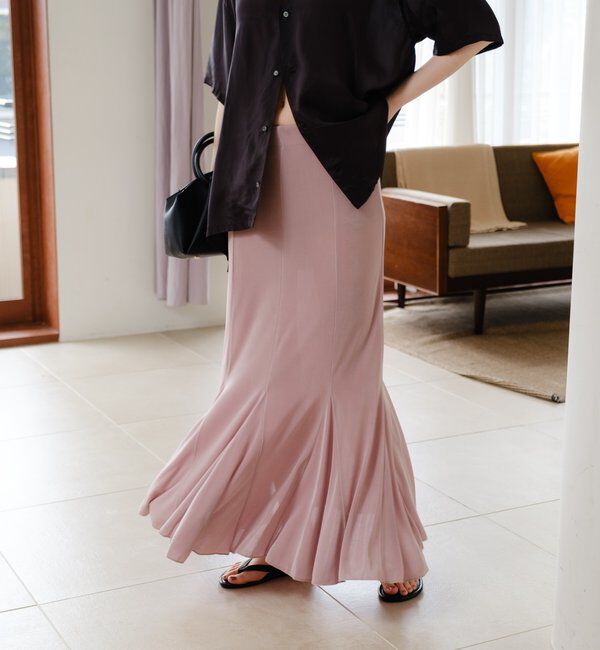  「【再入荷】シアーリブフレアースカート」|スカート|