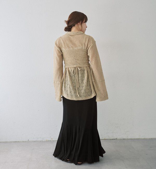  「【再入荷】シアーリブフレアースカート」|スカート|