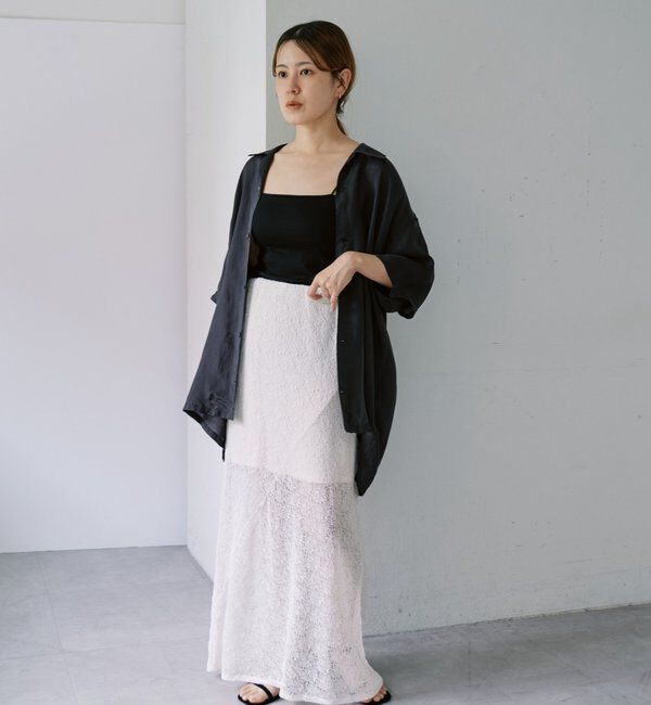  「絡みレースシアースカート」|スカート|