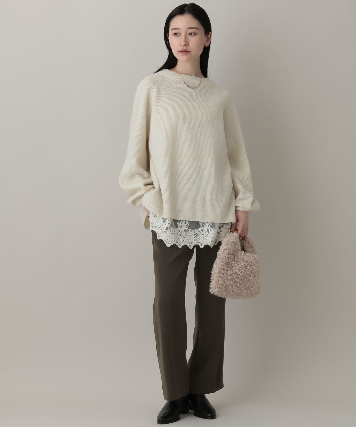 A part by 「サテンセミフレアパンツ」|スラックス|