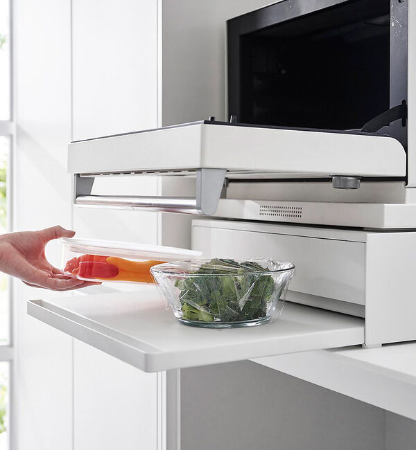 collex「【tower/タワー】 2WAYキッチン家電引き出し&スライドテーブル」|食器・キッチングッズ|