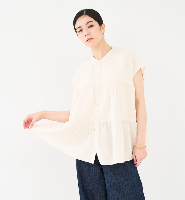 collex「切替ギャザーブラウス」|シャツ・ブラウス|