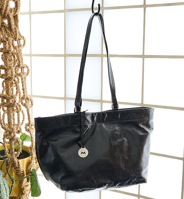 collex「【MARCO MASI】２WAYハンドルレザートートバッグ　ブラック」|トートバッグ|ブラック