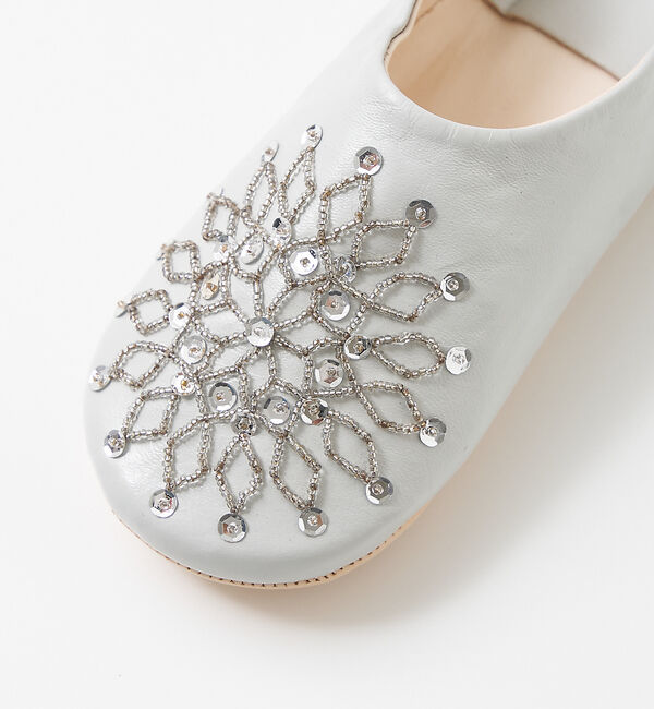 collex「ビーズバブーシュ 羊革 モロッコ製 スリッパ ルームシューズ 室内履き」|本・CD・DVD|