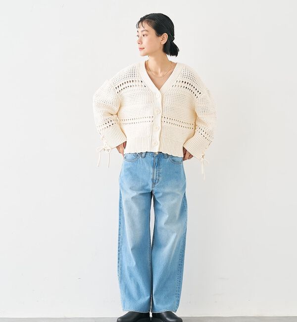collex「袖口レースアップ2WAYカーディガン」|カーディガン|