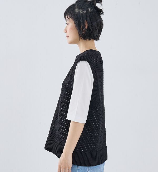 collex「メッシュ柄ベスト」|ベスト・ジレ|