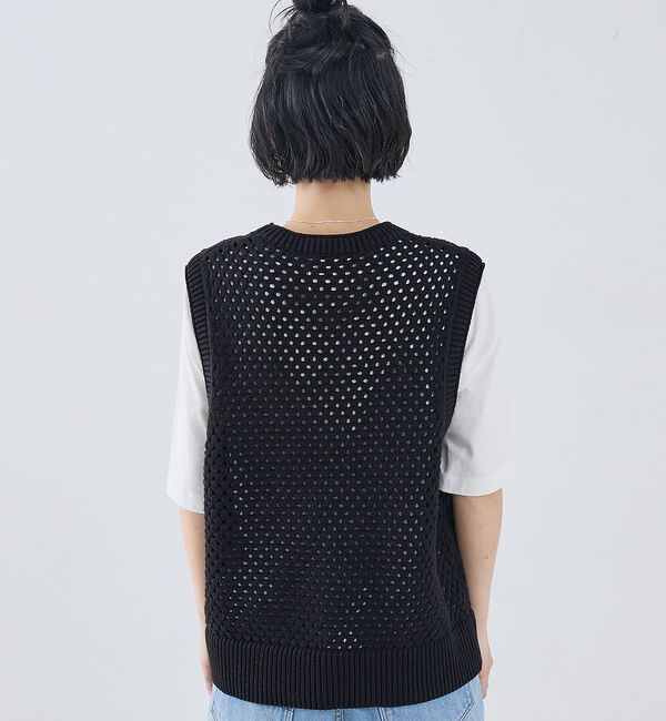 collex「メッシュ柄ベスト」|ベスト・ジレ|