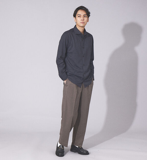 ABAHOUSE「【FLEX SHIRTS】ダイヤ柄 フクレジャカード シャツ」|シャツ・ブラウス|