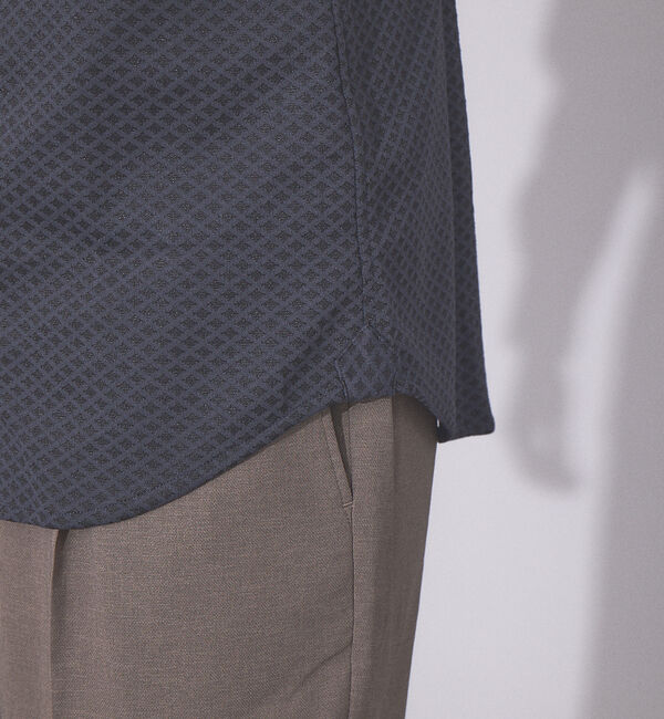 ABAHOUSE「【FLEX SHIRTS】ダイヤ柄 フクレジャカード シャツ」|シャツ・ブラウス|