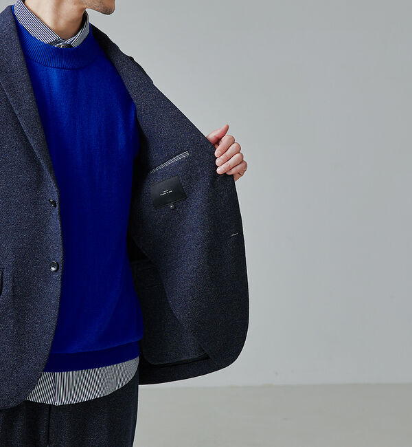 ABAHOUSE「【セットアップ対応/FLEX JACKET】ムリネ ジャージ ツイル ジャケット」|テーラードジャケット|