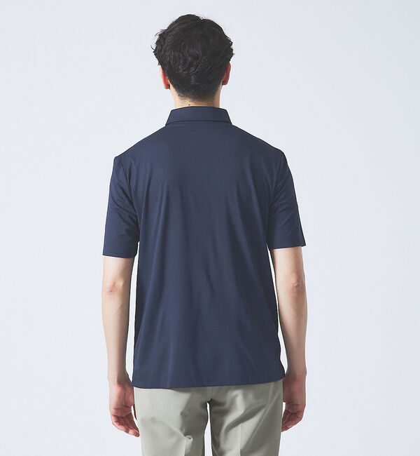 ABAHOUSE「【接触冷感】アイスピケ ストレッチ ポロシャツ / FLEX COOL」|ポロシャツ|