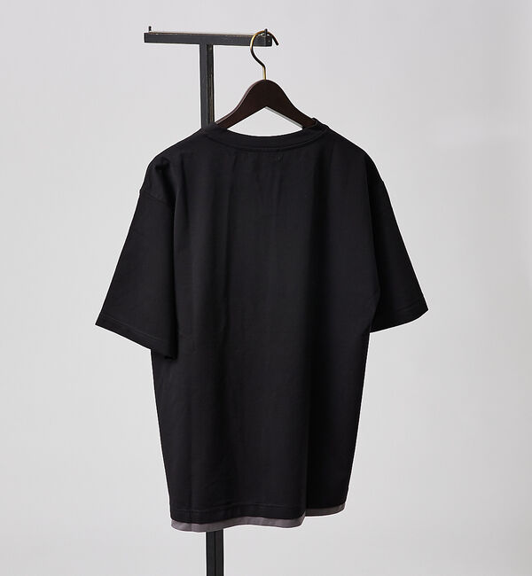 ABAHOUSE「【キーネック】クリアポンチ フェイクレイヤード Tシャツ」|Tシャツ・カットソー|