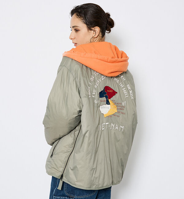 ABAHOUSE「【TAION/タイオン】JAPAN SPECIAL REVERSIBLE "VE」|ダウン|セージグリーン