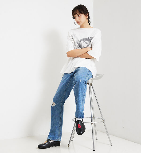 ABAHOUSE「【REMI RELIEF / レミ レリーフ】 INDIAN天竺 BIGTシャツ」|Tシャツ・カットソー|