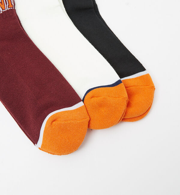 ABAHOUSE「【UNIVERSALOVERALL / ユニバーサルオーバーオール】3P カレッ」|ソックス|