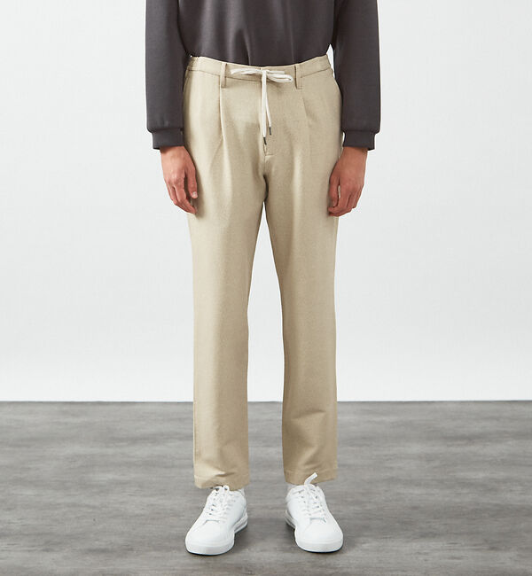 ABAHOUSE「【360&deg;ストレッチ】MIXツイル イージーパンツ/ テーパード スラックス」|その他|