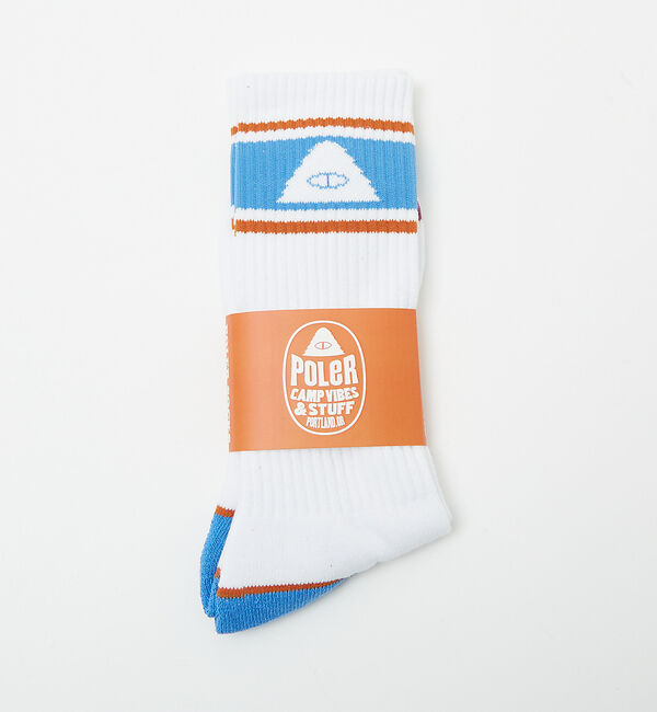 ABAHOUSE「【POLeR / ポーラー】ロゴ スケートソックス」|ソックス|