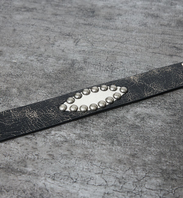 ABAHOUSE「【ウエスタン スタッズ レザー ベルト】35mm black Studded b」|ベルト|